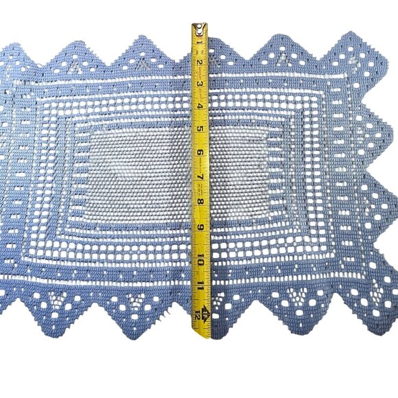 Purple Lace Placemats twelve Polyester Elegant Table Decor - Picture 5 of 6